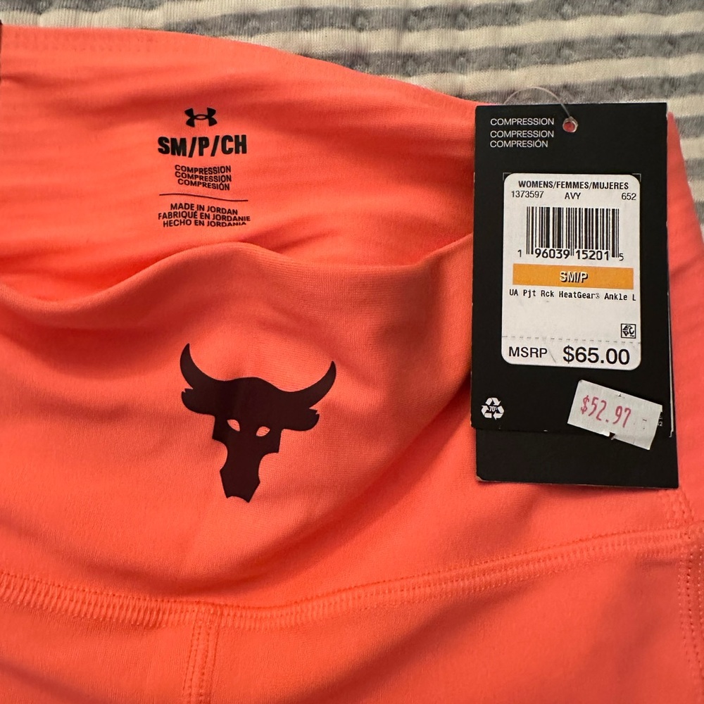 Under Armour Coral Compression Leggings - Picture 4 of 5